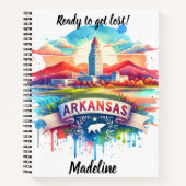 Ontdek de charme van Arkansas bij zonsondergang Notitieboek (Voorkant)