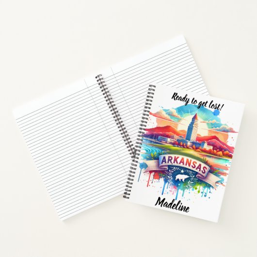 Ontdek de charme van Arkansas bij zonsondergang Notitieboek (Binnen)