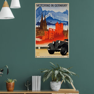 Ontdek de charme van Duitsland: Vintage Travel Poster