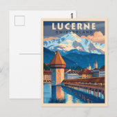 Ontdek de charme van Luzern Briefkaart (Voorkant / Achterkant)