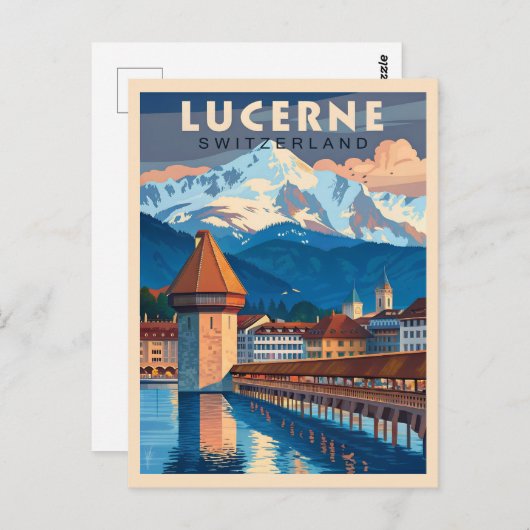 Ontdek de charme van Luzern Briefkaart (Voorkant / Achterkant)