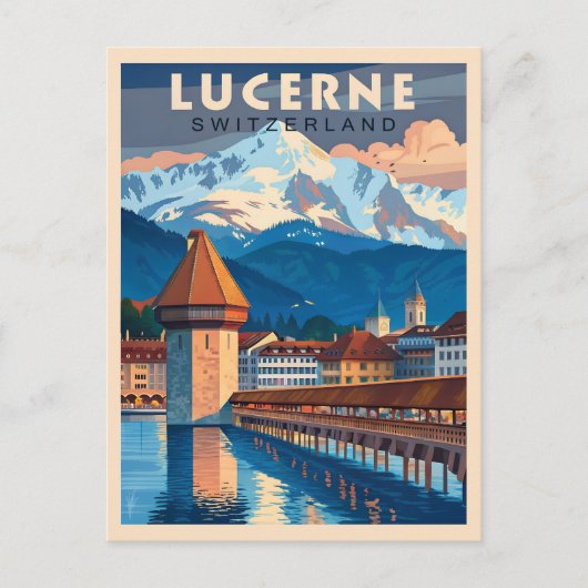 Ontdek de charme van Luzern Briefkaart (Voorkant)
