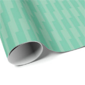 Ontdek de charme van mintgroene zigzagontwerp cadeaupapier (Rol Hoek)