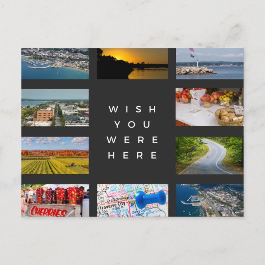 Ontdek de charme van Traverse City Briefkaart (Voorkant)