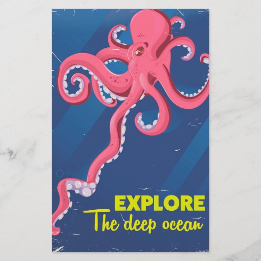 Ontdek de diepe oceaan briefpapier (Voorkant)