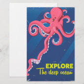 Ontdek de diepe oceaan briefpapier (Voorkant / Achterkant)