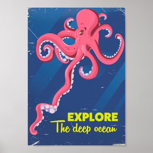 Ontdek de diepe oceaan poster (Voorkant)
