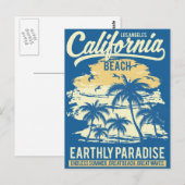 Ontdek de eindeloze zomer op het paradijsstrand briefkaart (Voorkant / Achterkant)