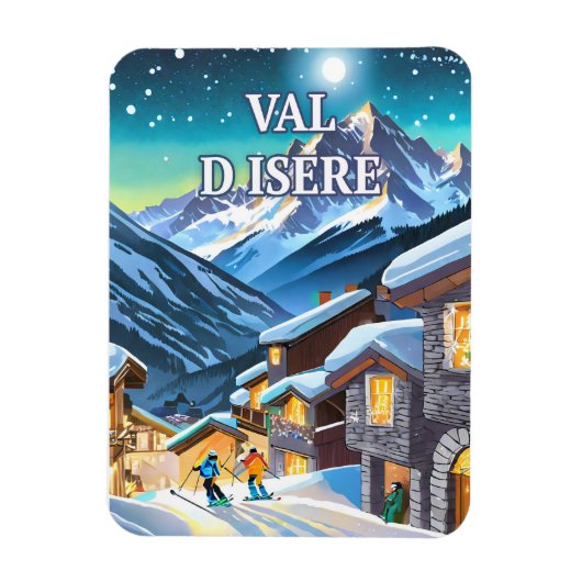Ontdek de Elegance Alpine: Val d'Isère Magneet (Verticaal)