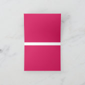 Ontdek de elegantie van roze achtergrond bedankkaart (Binnen)