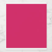 Ontdek de elegantie van roze achtergrond wijn etiket (Enkel label)