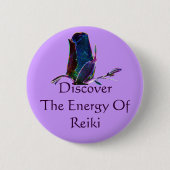 Ontdek de energie van Reiki Ronde Button 5,7 Cm (Voorkant)