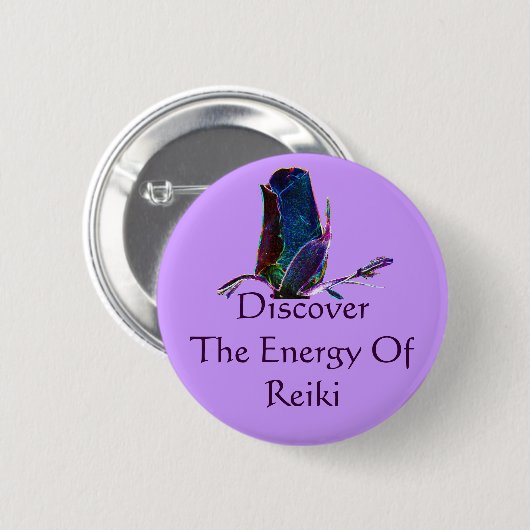 Ontdek de energie van Reiki Ronde Button 5,7 Cm (Voorkant /achterkant)
