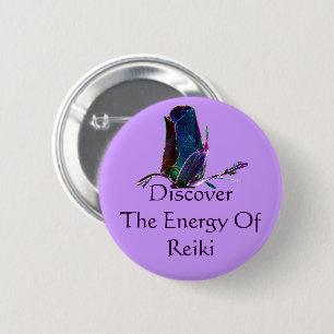 Ontdek de energie van Reiki Ronde Button 5,7 Cm