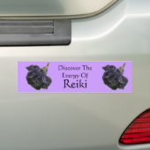 Ontdek De Energie Van Reiki Roos Bumpersticker (Op auto)