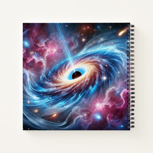 Ontdek de geheimen van het universum notitieboek (Achterkant)