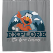 Ontdek de geweldige buitenlucht douchegordijn (Voorkant)