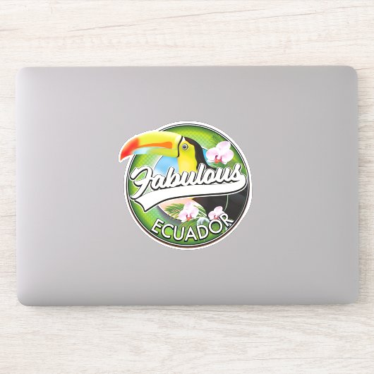 Ontdek de geweldige Ecuador-logo Sticker (Computer)