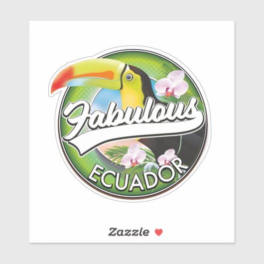 Ontdek de geweldige Ecuador-logo Sticker (Vel)