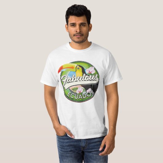 Ontdek de geweldige Ecuador-logo T-shirt (Voorkant volledig)