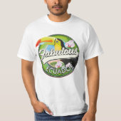 Ontdek de geweldige Ecuador-logo T-shirt (Voorkant)