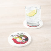 Ontdek de Haïtiaanse logo-patch. Zandsteen Onderzetter (Zijkant)