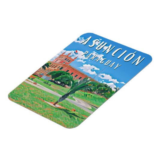 Ontdek de hoofdstad van Paraguay Asunción Magneet (Linkerzijde)