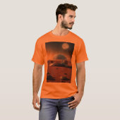 "Ontdek de kosmos in stijl: Maan en Planeet T-Sh T-shirt (Voorkant volledig)