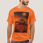 "Ontdek de kosmos in stijl: Maan en Planeet T-Sh T-shirt (Voorkant)