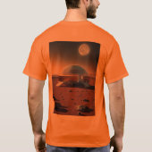 "Ontdek de kosmos in stijl: Maan en Planeet T-Sh T-shirt (Achterkant)