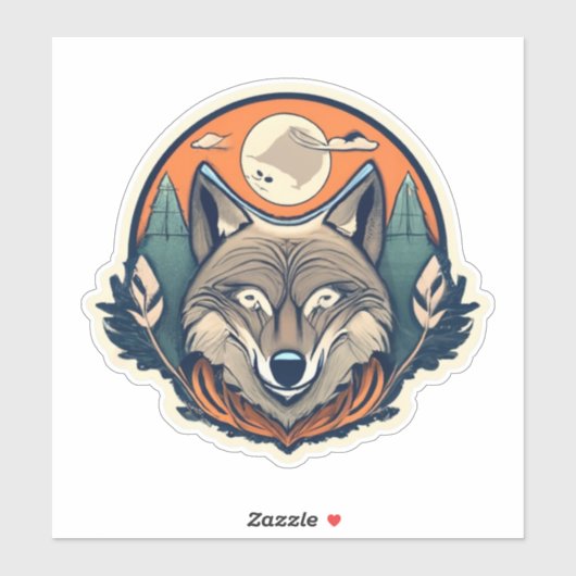 Ontdek de Kunst van Wolf Sticker Crafting (Vel)