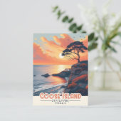 Ontdek de kustschoonheid: Goose Island Briefkaart (Staand voorkant)
