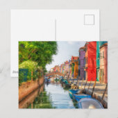 Ontdek de levendige charme van Burano Briefkaart (Voorkant / Achterkant)