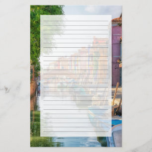 Ontdek de levendige charme van Burano Briefpapier