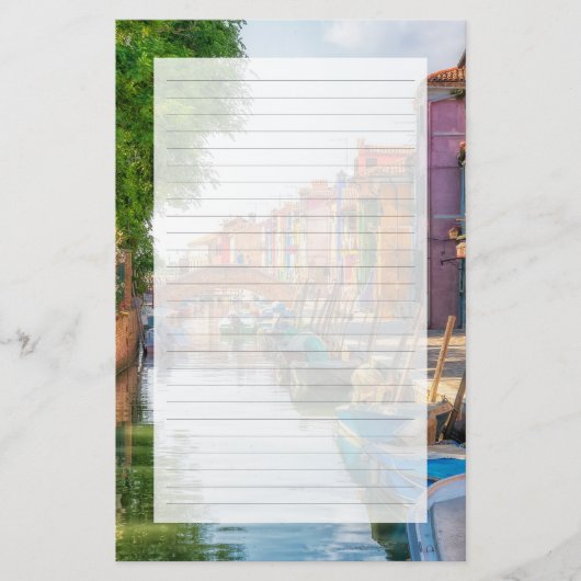 Ontdek de levendige charme van Burano Briefpapier (Voorkant)