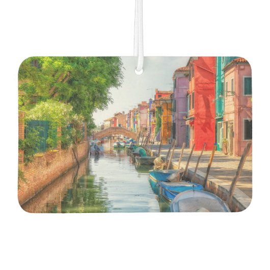 Ontdek de levendige charme van Burano Luchtverfrisser (Voorkant)