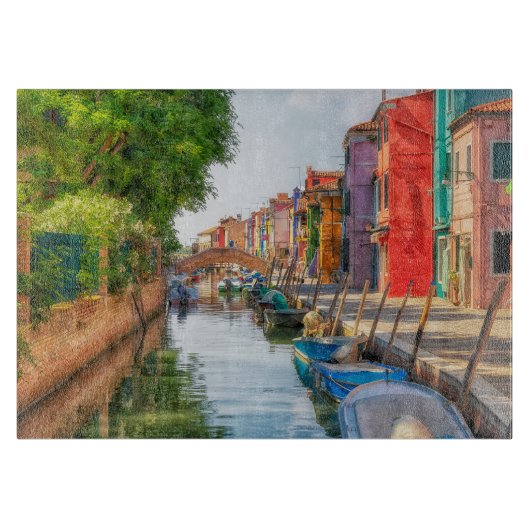 Ontdek de levendige charme van Burano Snijplank (Voorkant)