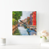 Ontdek de levendige charme van Burano Vierkante Klok (Huis)