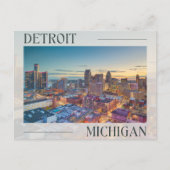 Ontdek de levendige geest van Detroit, Michigan Briefkaart (Voorkant)
