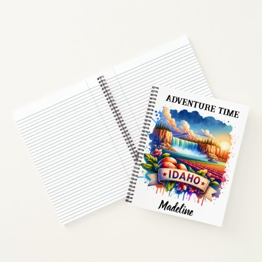 Ontdek de levendige schoonheid van de landschappen notitieboek (Binnen)