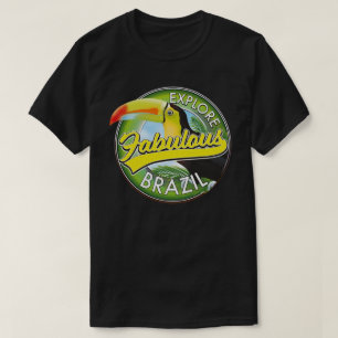 Ontdek de Logo van Fabulous Brazilië T-shirt