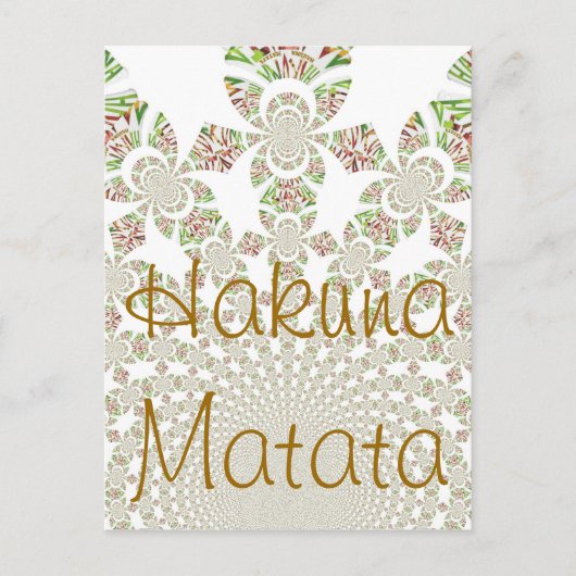 Ontdek de magie van Gepersonaliseerd Hakuna Matata Briefkaart (Voorkant)