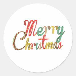 Ontdek de magie van Kerstmis Ronde Sticker