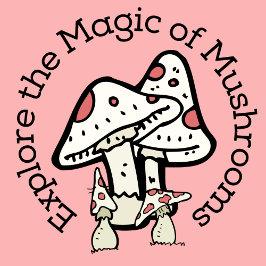 Ontdek de Magie van Paddenstoelen (Roze) Stickers