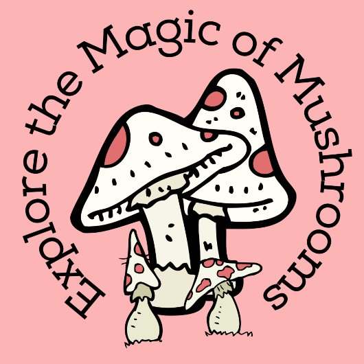 Ontdek de Magie van Paddenstoelen (Roze) Stickers