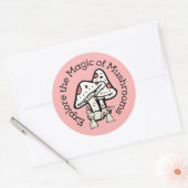 Ontdek de Magie van Paddenstoelen (Roze) Stickers (Envelop)