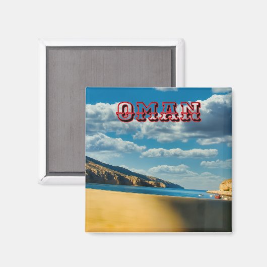 Ontdek de majestueuze schoonheid van Oman Magnet (Voorkant / Achterkant)