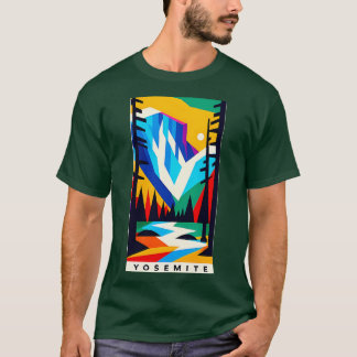 Ontdek de majestueuze wildernis van Yosemite T-shi T-shirt