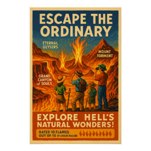 Ontdek de natuurlijke wonderen van de hel - Eterna Perfect Poster