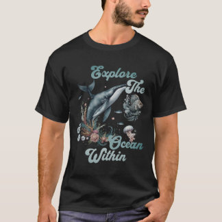 Ontdek de oceaan in de oceaan - Ocean Life Art T-shirt